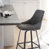 Barstolar|Kök|Rowico Home Barstol 'Alison' - Mörkgrå
