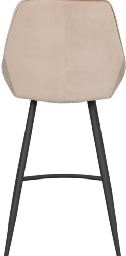 Barstolar|Kök|Rowico Home Barstol 'Sierra' - Beige/Sammet