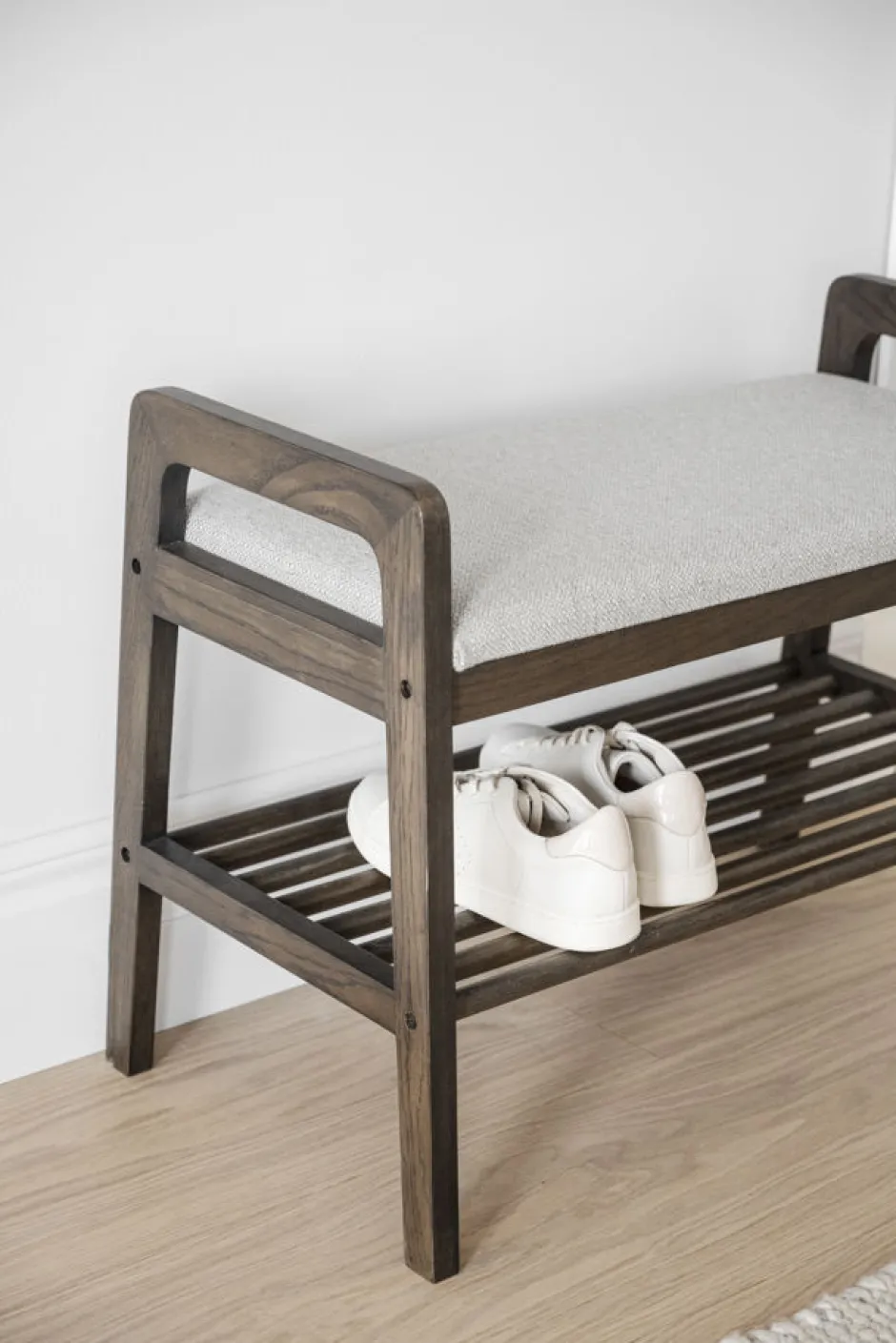 Hatt- Och Skohyllor|Hall|Rowico Home Bänk 'Inverness' - Brun/Beige