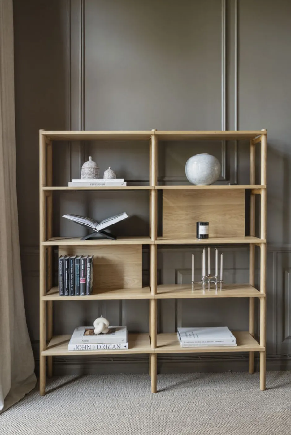 Bokhyllor|Arbetsrum|Rowico Home Bokhylla 'Holton' - Ek