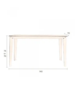 Matbord|Kök|Dutchbone Bord 'Scuola' 170x70cm - Svart