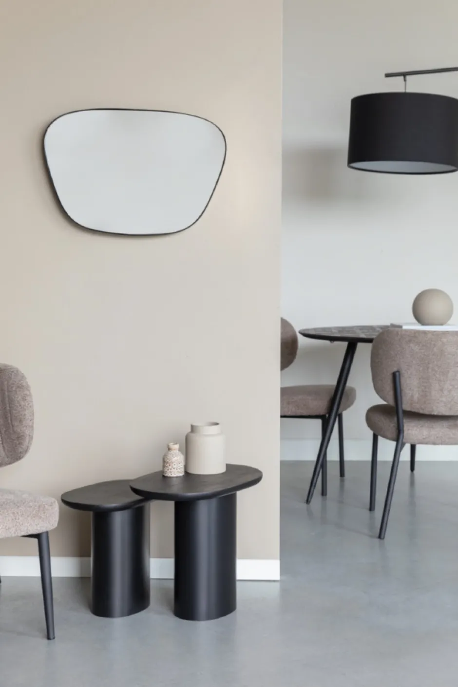 Soffbord|Vardagsrum|Zuiver Bord 2-set 'Bela' - Svart