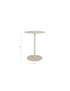 Runda Matbord|Matbord|Zuiver Bord 'Snow' - Beige