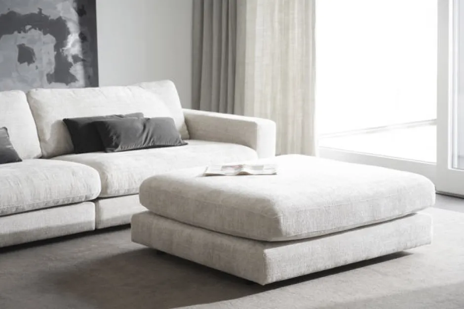Sittpuffar & Fotpallar|Vardagsrum|Rowico Home Fotpall 'Duncan' - Ljusgrå