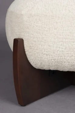 Pallar|Bänkar|Dutchbone Fotpall 'Emilius' - Beige