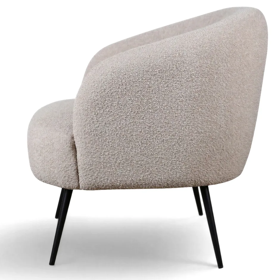 Fåtöljer|Vardagsrum|Reforma Fåtölj 'Capri' - Beige/Bouclé