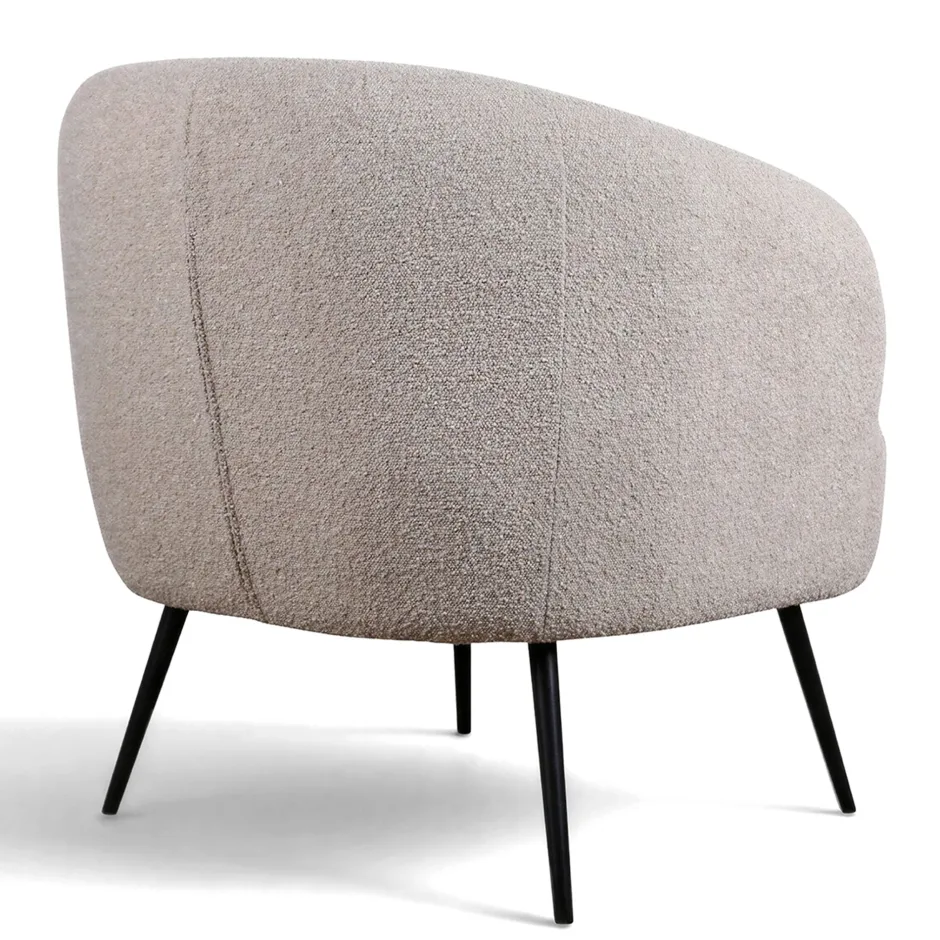 Fåtöljer|Vardagsrum|Reforma Fåtölj 'Capri' - Beige/Bouclé