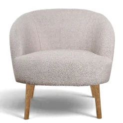 Fåtöljer|Sittmöbler|Reforma Fåtölj 'Capri' träben - Beige/Bouclé