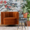 Fåtöljer|Vardagsrum|Dutchbone Fåtölj 'Flower' - Orange