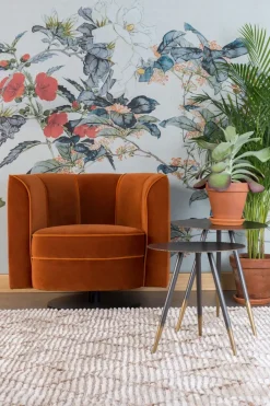 Fåtöljer|Vardagsrum|Dutchbone Fåtölj 'Flower' - Orange