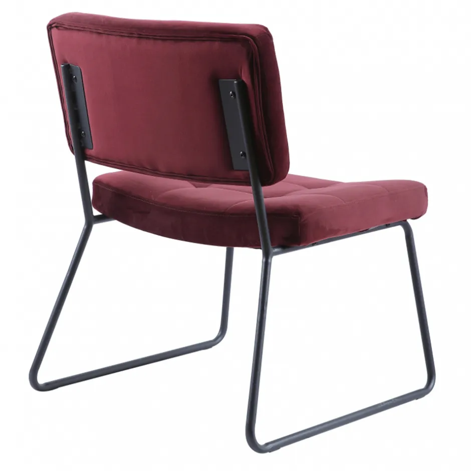 Fåtöljer|Sittmöbler|Reforma Fåtölj 'Kelly' - Burgundy/Sammet