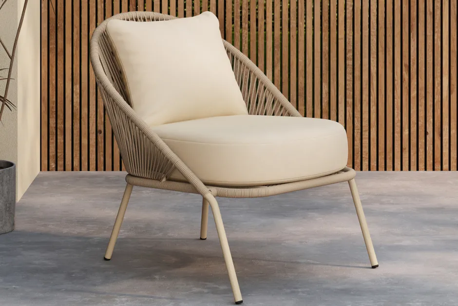 Uteplats|Utefåtöljer|Garden Prestige Fåtölj 'Lindos' - Beige