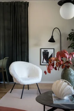 Fåtöljer|Sittmöbler|ByOn Fåtölj 'Theodore' - Vit