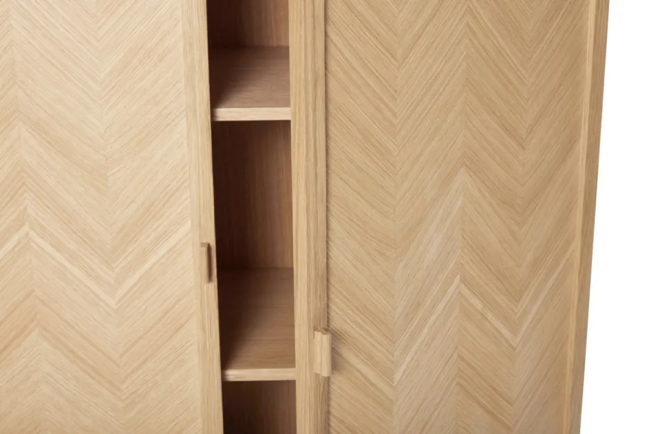 Skåp Och Skänkar|Hall|Hübsch Garderob 'Herringbone' - Natur