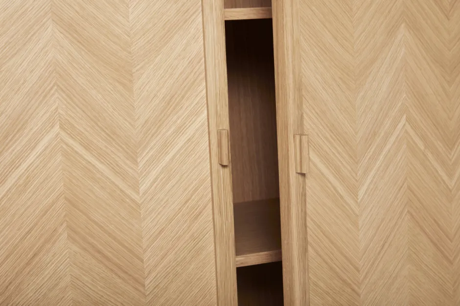 Skåp Och Skänkar|Hall|Hübsch Garderob 'Herringbone' - Natur