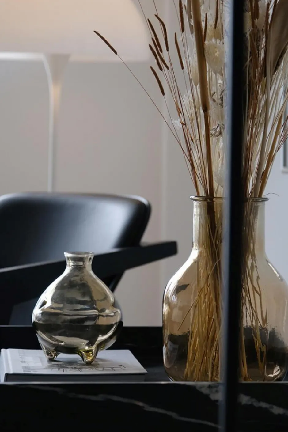 Vaser|Kök|Trademark Living Glasvas 'Melvin' Låg - Beige