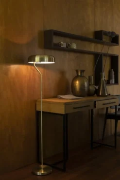 Golvlampor|Sovrum|Dutchbone Golvlampa 'Eclipse' - Svart