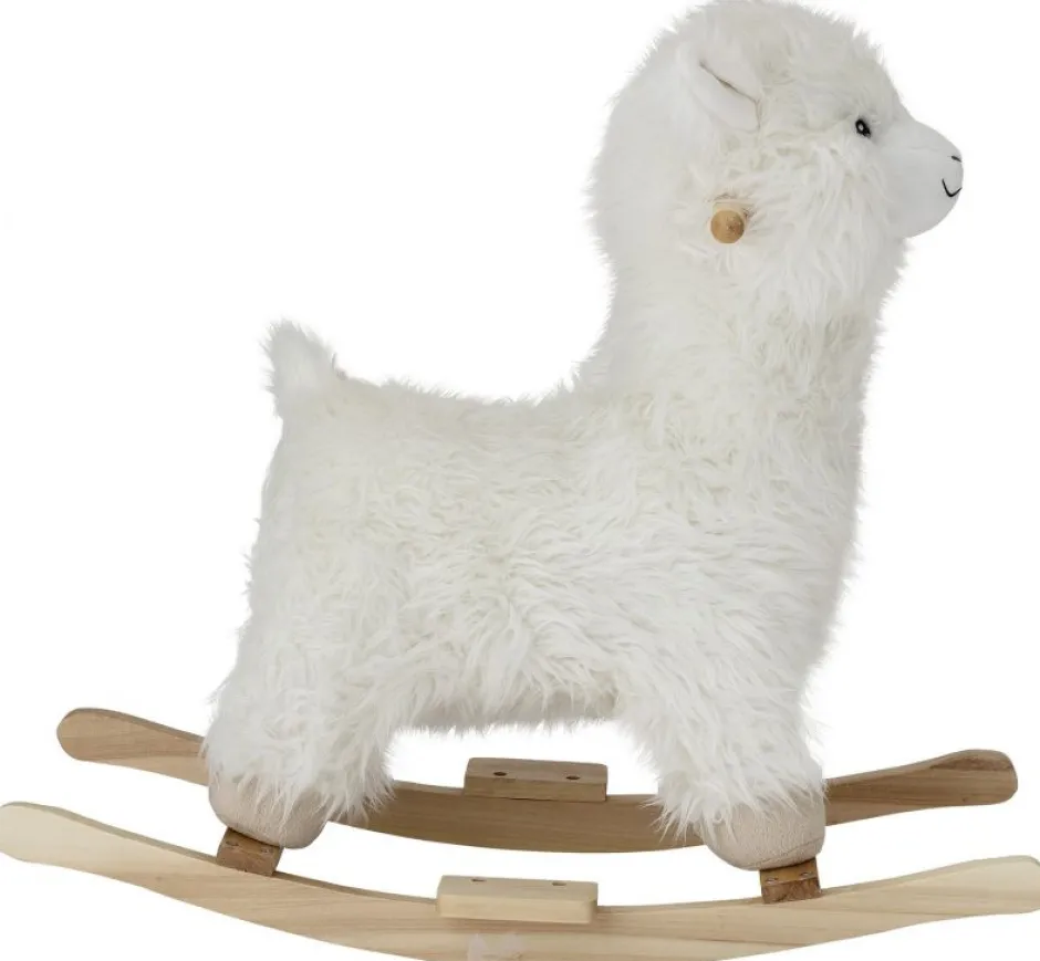 Barnrum|Bloomingville Gunghäst 'Rocking Lama' - Vit