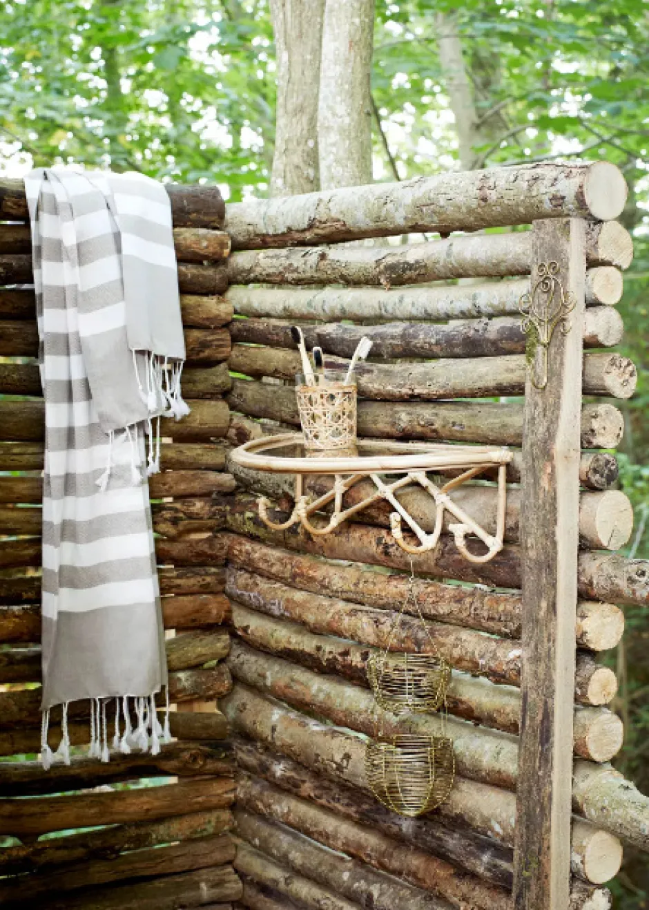 Hatt- Och Skohyllor|Hall|Madam Stoltz Hatthylla 'Bamboo' - Natur