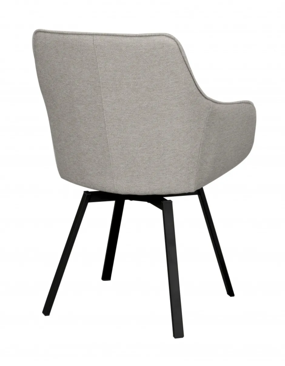 Stolar|Kök|Rowico Home Karmstol 'Alison' - Beige/svart