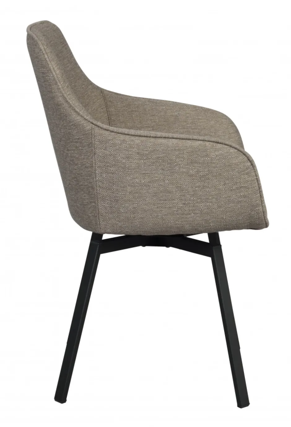 Stolar|Kök|Rowico Home Karmstol 'Alison' - Mörkbeige/svart