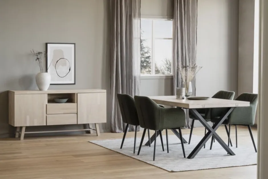 Stolar|Kök|Rowico Home Karmstol 'Bolton' - Grön/Svart