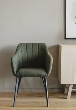 Stolar|Kök|Rowico Home Karmstol 'Bolton' - Grön/Svart