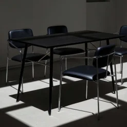 Sittmöbler|Stolar|Reforma Karmstol 'Ebba' - Svart/Silver