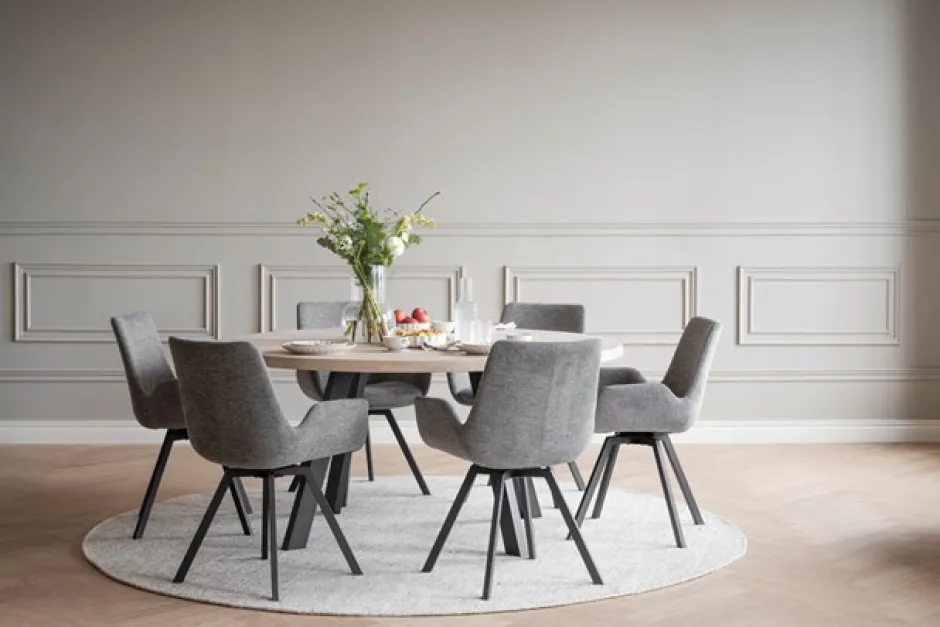 Stolar|Kök|Rowico Home Karmstol 'Norwell' - Grå