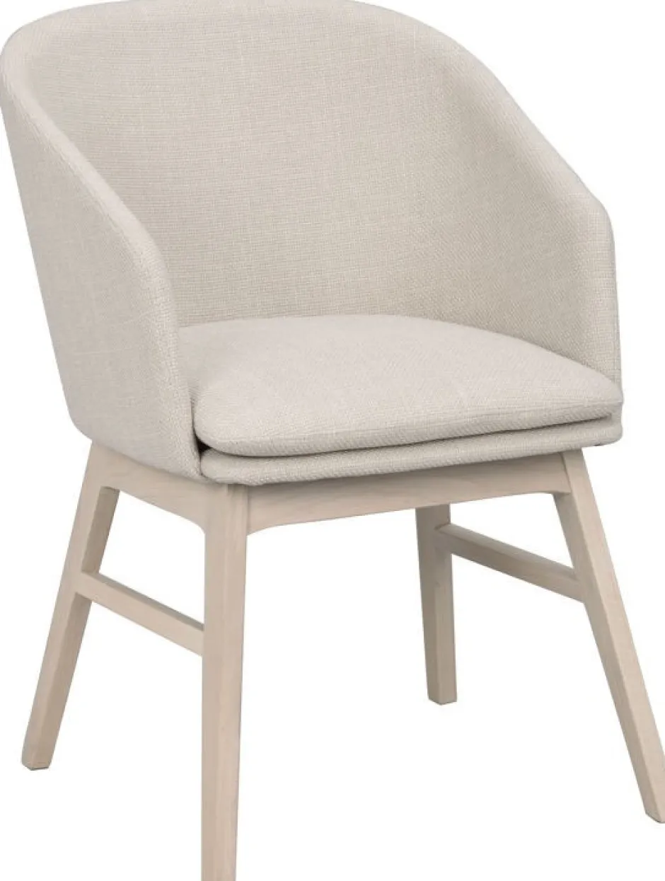 Stolar|Kök|Rowico Home Karmstol 'Windham' - Beige/Vitpigmenterad