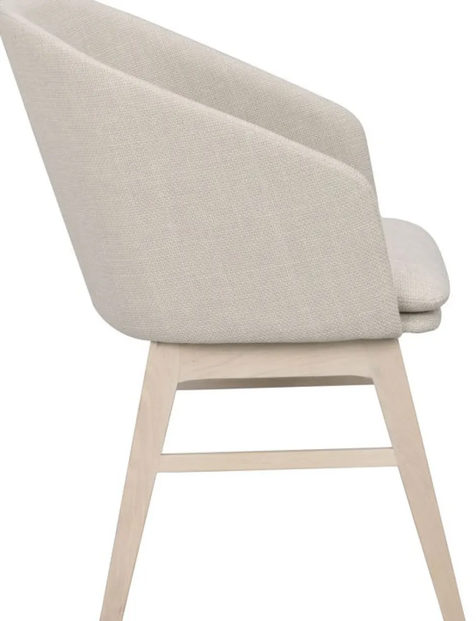 Stolar|Kök|Rowico Home Karmstol 'Windham' - Beige/Vitpigmenterad