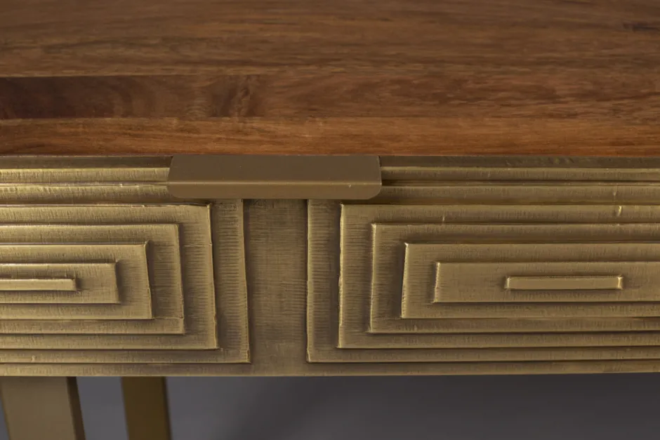 Avlastningsbord|Hall|Dutchbone Konsolbord 'Volan' - Guld
