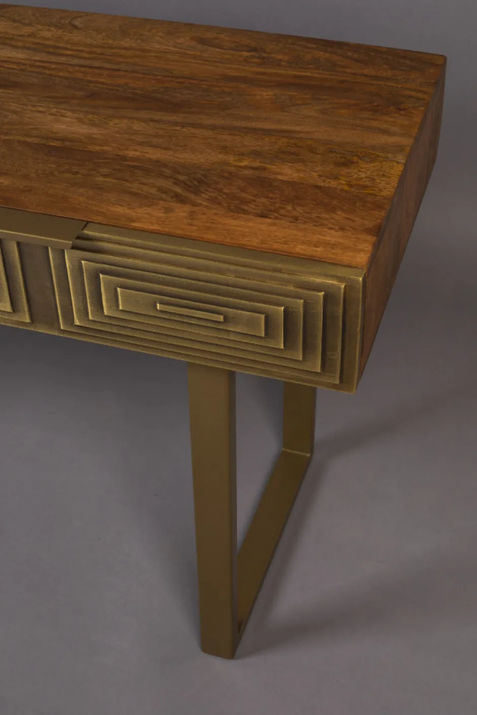 Avlastningsbord|Hall|Dutchbone Konsolbord 'Volan' - Guld