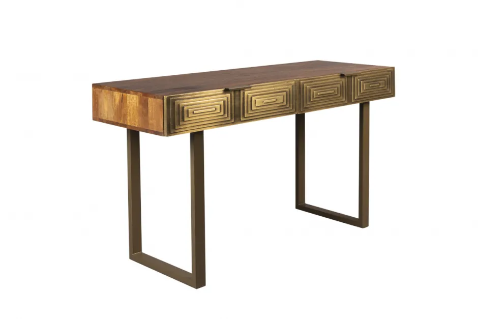 Avlastningsbord|Hall|Dutchbone Konsolbord 'Volan' - Guld