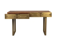 Avlastningsbord|Hall|Dutchbone Konsolbord 'Volan' - Guld