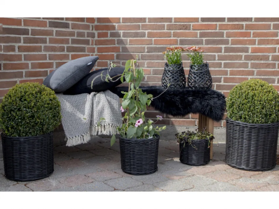 Lådor & Korgar|Arbetsrum|Garden Prestige Korgar 'Bogor Black' 4-pack - Svart