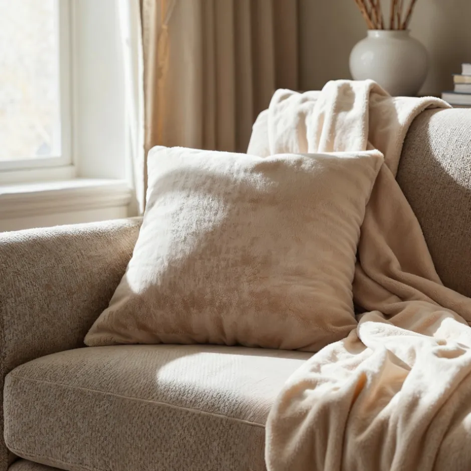 Sovrum|Kuddfodral|Reforma x Trendcarpet Kuddfodral 'Aranga Super Soft' 45x45cm - Beige