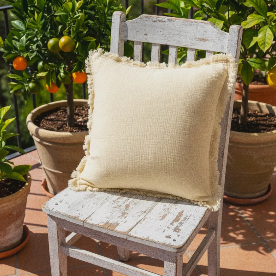 Sovrum|Kuddfodral|Reforma x Trendcarpet Kuddfodral 'Dorena' 45x45cm - Vit
