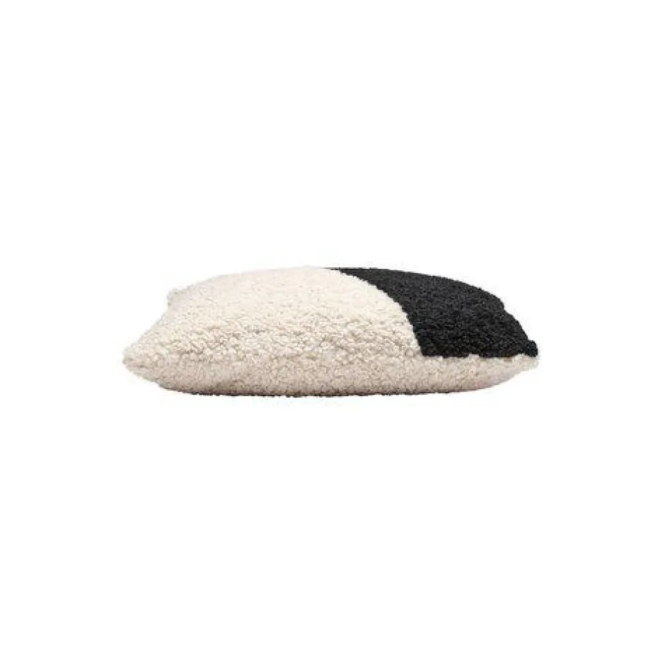 Kuddfodral|Svanefors Kuddfodral 'Teddy' 45x45 - Svart/Vit