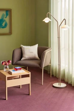 Golvlampor|Sovrum|Hübsch Lampa 'Comto' - Beige