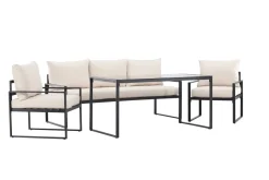Utegrupper|Uteplats|Reforma Loungeset 'Vico' - Svart