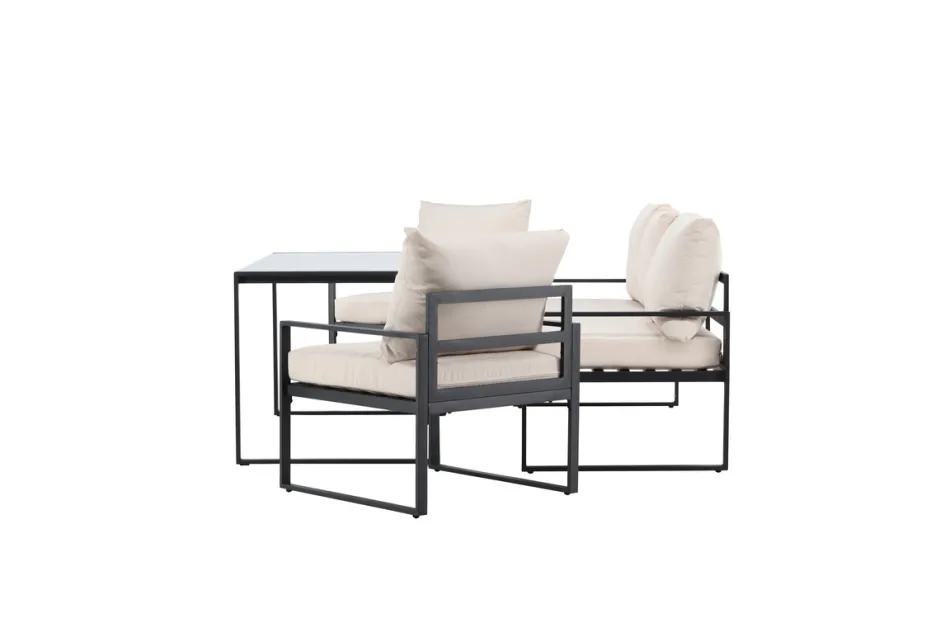 Utegrupper|Uteplats|Reforma Loungeset 'Vico' - Svart