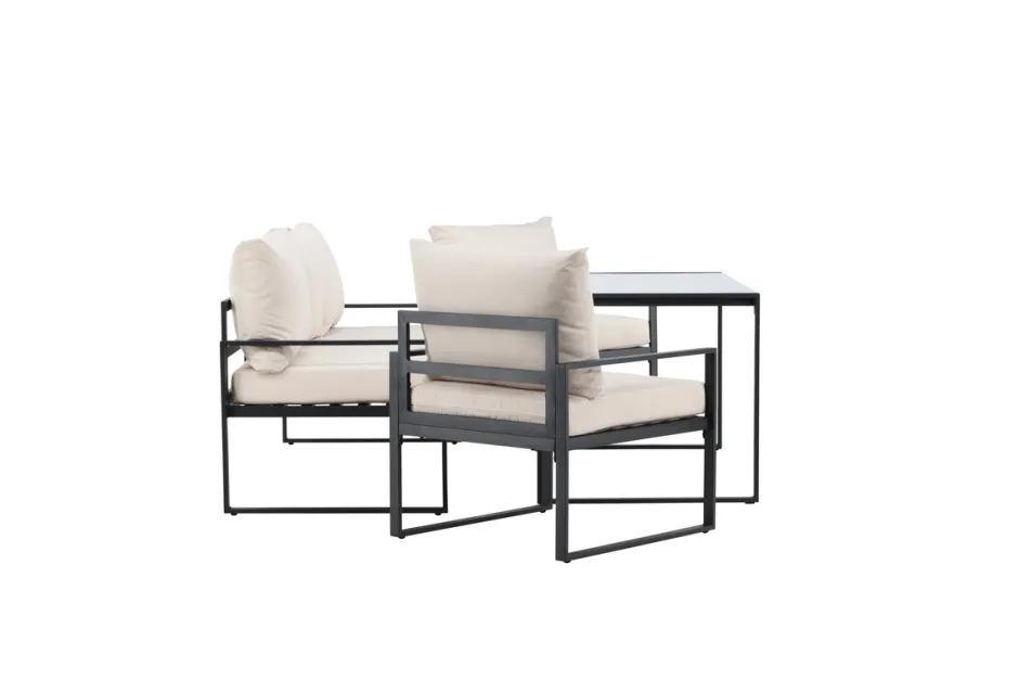 Utegrupper|Uteplats|Reforma Loungeset 'Vico' - Svart