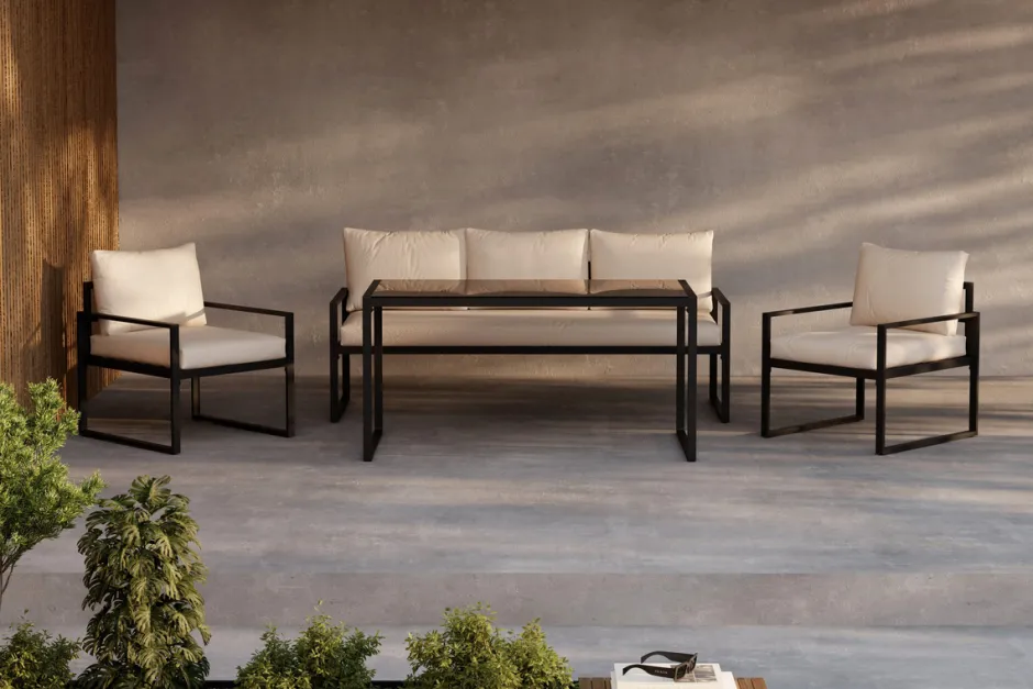 Utegrupper|Uteplats|Reforma Loungeset 'Vico' - Svart