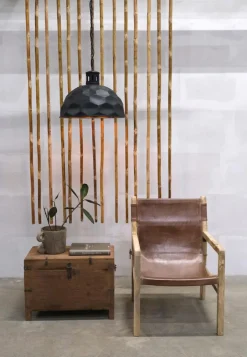 Fåtöljer|Fåtöljer Vintage|Trademark Living Loungestol 'Blixen' - Brun