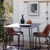 Fåtöljer|Vardagsrum|Trademark Living Loungestol Vintage - Läder/Järn