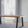 Matbord|Kök|Rowico Home Matbord 'Brooklyn' 170x95cm - Natur/Svart