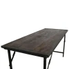 Bord|Matbord|Vintage Matbord 'Factory' 153x62cm - Brun/Svart