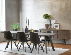 Matbord|Kök|Rowico Home Matbord 'Fred' - Brun/Svart 240x100cm