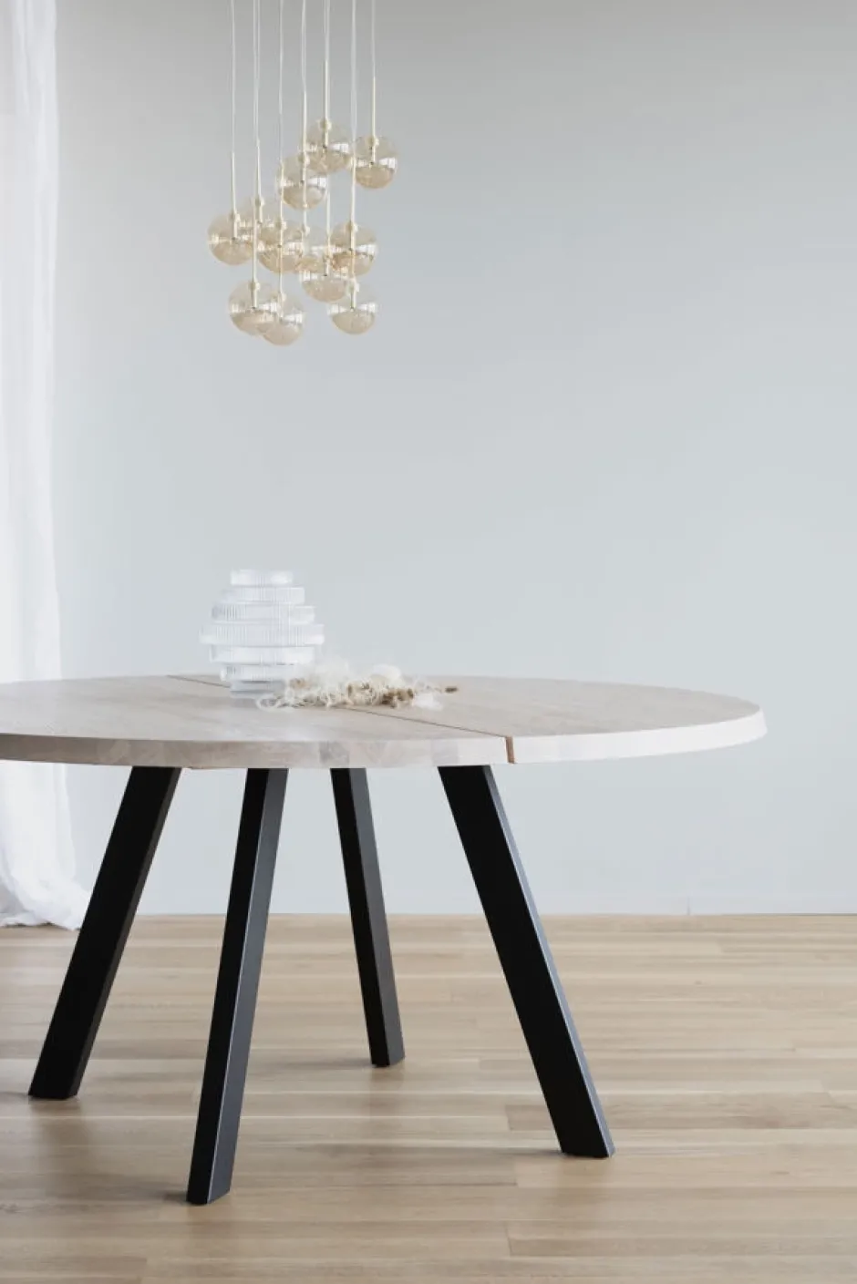Runda Matbord|Matbord|Rowico Home Matbord 'Fred' Runt 160cm - Vitpigmenterad